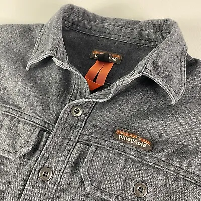 Patagonia Button Down Shirt Adult Small Farrier Hemp Long Sleeve 53320 INBK Mens • $63.20