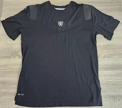 Nike Dri Fit On Field Sideline UV Performance RB Shirt Las Vegas Raiders Men XL • $15.99