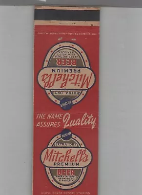 Matchbook Cover - Beer Mitchell's Premium Beer • $4.95