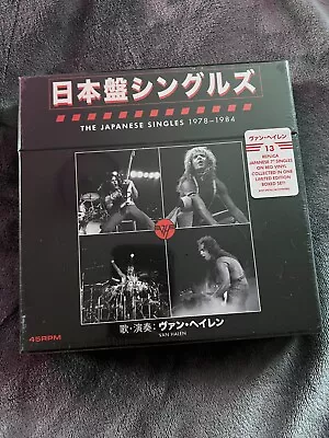 VAN HALEN The Japanese Singles 1978-1984 45RPM 7  Vinyl Box Set NEW SEALED • $124.99