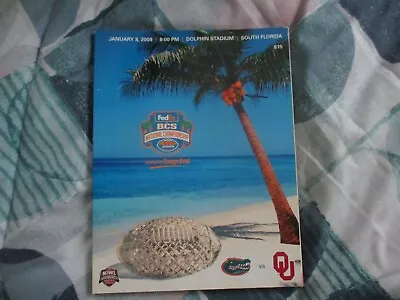 2009 BCS National Championship Game PROGRAM Florida GATORS Oklahoma UNIVERSITY • $24.99