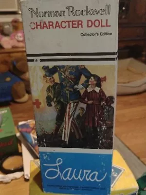 $12.50 • Buy 1984  Norman Rockwell Collectors Laura Porcelain Doll/ Box See  Full Description