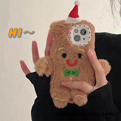 Super Cute Gingerbread Man Plush Phone Case For IPhone 12 Pro • $18.97