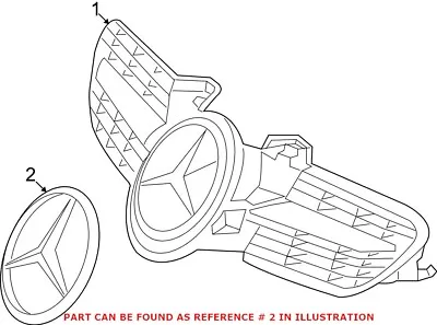 For Mercedes R171 SLK-Class Front Star In Grille Assembly Genuine 1718880086 • $56.50