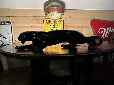 Vintage MCM Large Black Panther TV Light Lamp 50’s /60’s Antique Original NICE!! • $84.99