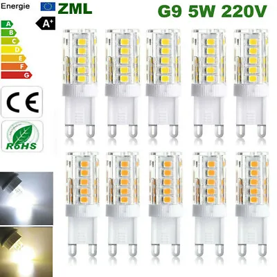 £12.99 • Buy G9 LED Bulb Warm/Cool White 5W=40W G9 Halogen Capsule Light Bulbs Energy Saving