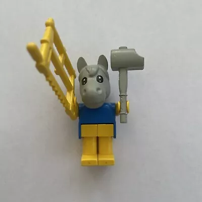 Vintage Lego Fabuland 3709 Clarence Carpenter (Henry Horse) Complete 1983 • £12.50