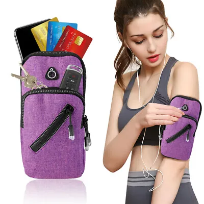 £6.69 • Buy Armband Phone Holder Case Sports Gym Running Jogging Arm Band Bag For Cellphone