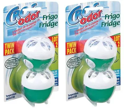 4 Croc Odor Fridge Smell Neutraliser Food Safe Odour Freshener Deodoriser • £10.49