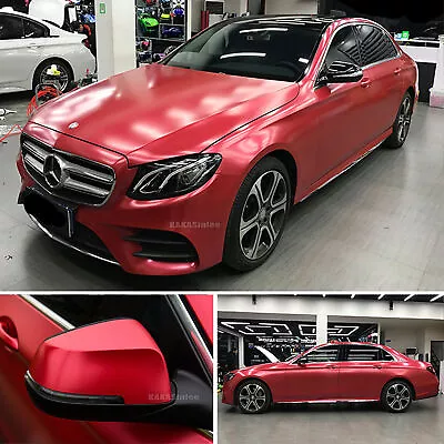 Stretch Pearl Metallic Satin Matte Chrome Vinyl Wrap Car Sticker Bubble Free US • $323.99