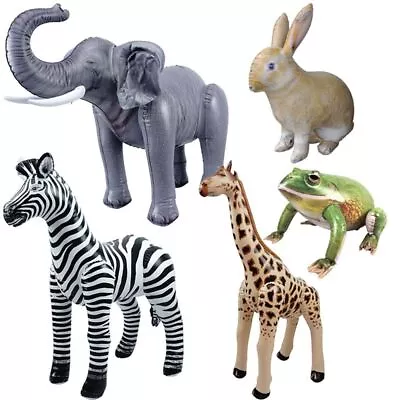 Animals Cow Elephant Giraffe Inflatable Balloon Model Wild Woodland Balloons • $16.64