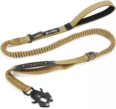 Heavy Duty Tactical Bungee Dog Leash 4-6FT No Pull Dog Leash With Quick Release • $28.99