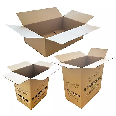 Pallet Of Large Strong Single Wall Cardboard Box X 140 (3 Sizes) • £99.99