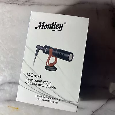 Moukey MCM1 DSLR Camera Microphone External Video Mic Shotgun For Phone Smart • $13.50
