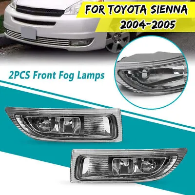 For TOYOTA SIENNA 2004 2005 Left & Right Side Clear Front Fog Light Driving Lamp • $59.33