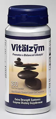 VITALZYM 360 Gel Caps ”FREE CD”Systemic Enzymes FIBROIDSJOINT PAIN E-MAIL US • $104