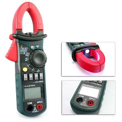 Digital Clamp Meter DC AC Volt AC Amp Ohm Tester MS2008A 2000 Counts LCD OE • $29.99