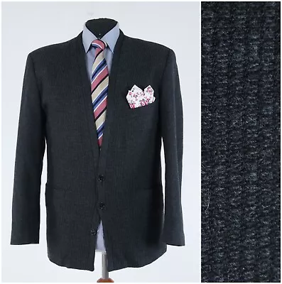 Mens Knitted Jumper Blazer 44S UK Size LLOYDS Grey Sport Coat Jacket • £59.99