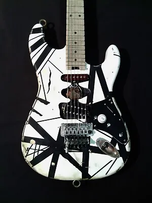 EVH Striped Series Black/white Modified Frankenstrat By *Judah Guitars • $2395