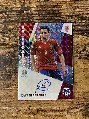 2021 Panini Mosaic UEFA Euro 2020 Xavi Hernandez Auto Spain #AM-XH • £60