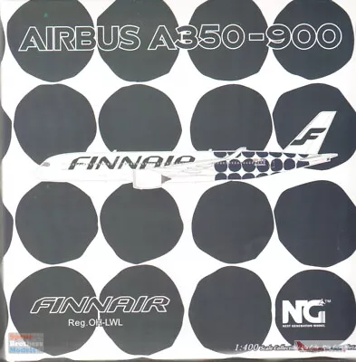 NGM39037 1:400 NG Model Finnair Airbus A350-900 Reg #OH-LWL 'Marimekko Kivet' • $73.79