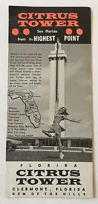 Vintage CITRUS TOWER Clermont Florida Brochure. Y • $9