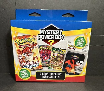 $40 • Buy Pokemon Mystery Power Box 2 Booster Packs & 65ct Sleeves 1:10 Chase Packs -B