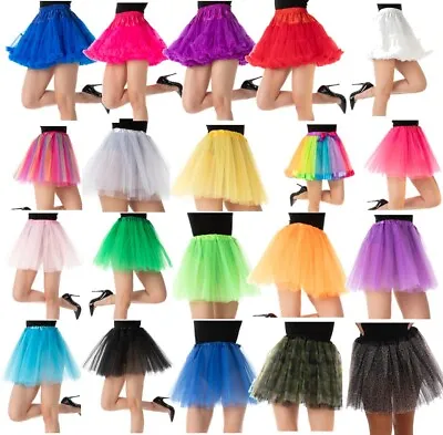 £4.99 • Buy TUTU Skirt UV Hen Party Neon Skirt Women Lady Fancy Dress 1980s Halloween