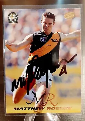 $25 • Buy Matthew Rogers - Signed - 1999 Select Card - Richmond Tigers