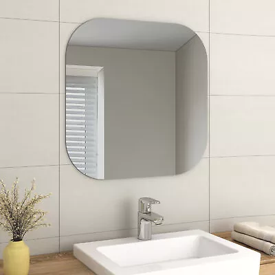 Frameless Unframed Bathroom Mirror With Pre Drilled Holes & Wall Hanging Fixings • £35.99