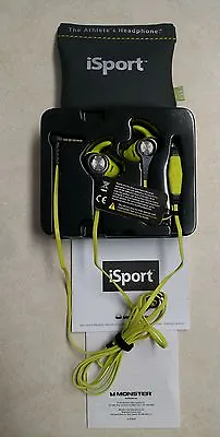 Monster ISport Intensity In-Ear Headphones (Neon Green) • $94.99