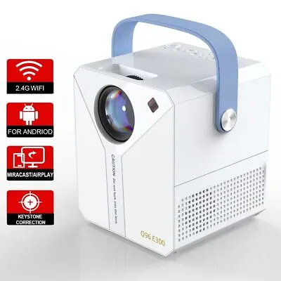 Q96 E300 Phone Laptop 4K Cinema Android Bluetooth WiFi Smart Projector • £83.93