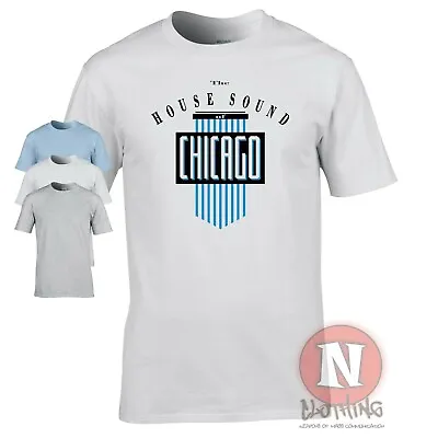 The House Sound Of Chicago T-shirt Edm Club DJ Rave Old School Dance Music • £12.99