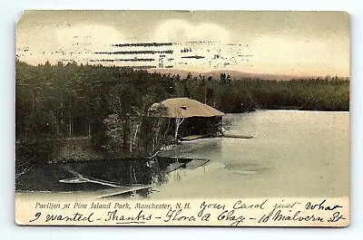 Manchester NH Pavilion At Pine Island Park Postcard Posted 1907 Pc82 • $6