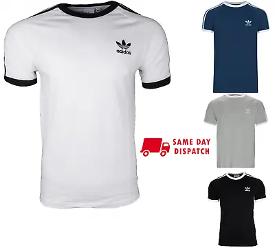 Mens Adidas T Shirts California Originals Crew Neck Short Sleeve Tee S M L XL • £13.99