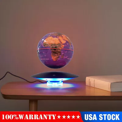 6  Magnetic Levitating Floating Globe World Map LED Light Night Lamp Home Decor • $72