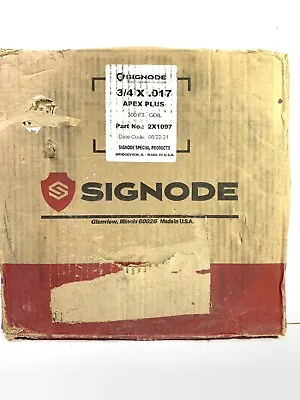 SIGNODE Apex Plus 3/4 X .017 Black Steel Strapping Coil 300 Feet 2X1097 • $75
