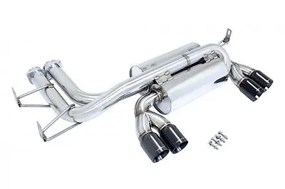 Megan Racing Axle Back Exhaust 2.5  Ss Black Chrome Tips For 01-06 E46 Bmw M3 • $619.73