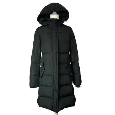 J. Crew | Wintress Long Puffer Coat Jacket Black | Women’s XS • $75