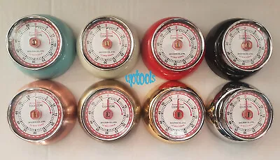 Eddingtons RETRO Magnetic Kitchen Timer - In 8 Colours • £14.95