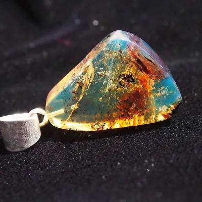 Mexican Amber Slice Pendant • $18