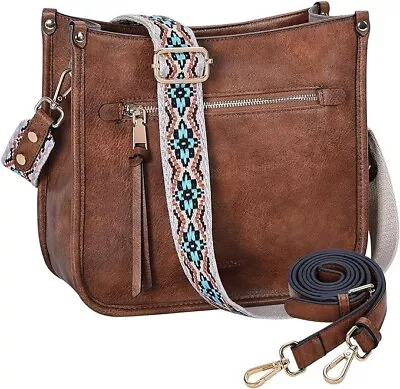 VASCHY Crossbody Bag For WomenFashion Vegan Leather Hobo Handbag Shoulder Bag P • $79
