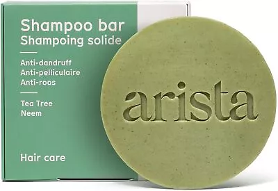 Arista Anti Dandruff Shampoo Bar  Sulfate Free Shampoo Bar  Tea Tree Oil Neem Le • £10.48