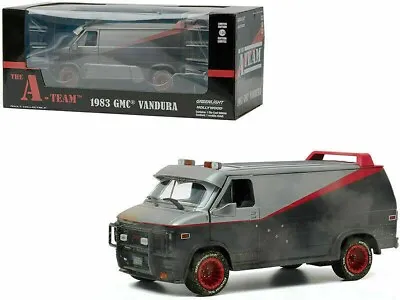 GREENLIGHT 1:24 1983 GMC VANDURA WEATHERED W/BULLET HOLES THE A-TEAM MODEL 84112 • $32.99