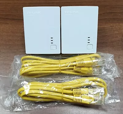 TP-Link TL-PA411KIT AV500 Nano Powerline Homeplug Adapters + Ethernet Cables • £19.95