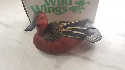 2018 Wild Wings Master Carver Decoy Cinnamon Teal Drake NOB • $175