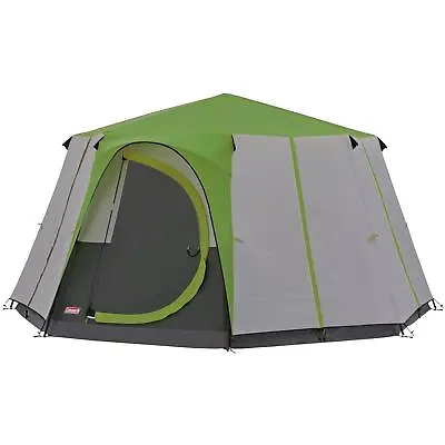 Coleman Cortes Tent Green Camping Festival Waterproof Yurt 8 Man Person Berth • £209