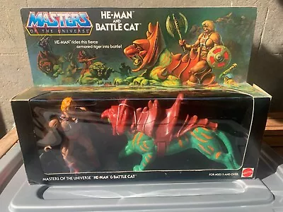 Masters Of The Universe 1981 He-man And Battle Cat Two Pack Mattel Motu New • $4491.49