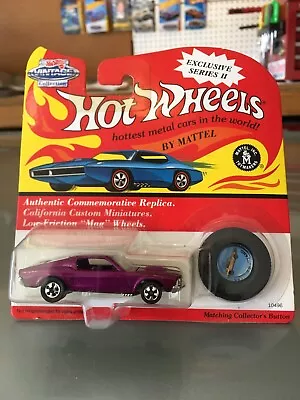 Hot Wheels Vintage Collection Series II Custom Mustang 1993 Purple • $2.34