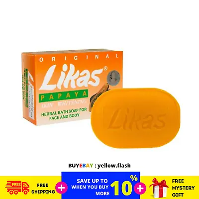 2 X Likas Papaya Soap Skin Pigmentation Whitening Herbal Soap 135g FREE SHIP • £24.80